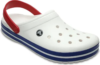 Produktbild von Crocs Crocband, Männlich, Erwachsener, Blau, Rot, Weiß, Einfarbig, 38 - 39, Geschlossene Sandalen