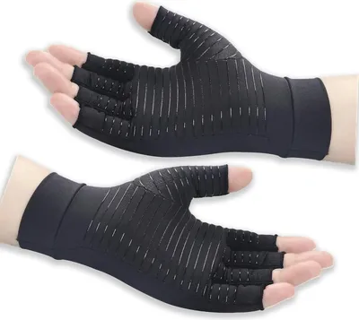 Produktbild von Kupfer-Arthritis-Kompressionshandschuhe lindern Handschmerzen und Schwellungen.
