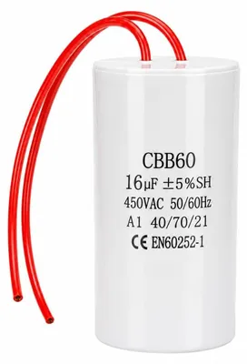 CBB60 Kondensator 16 µF 450 V 50/60 Hz Anlaufkondensator