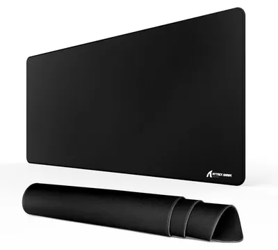 Produktbild von Gaming Mauspad groß wasserabweisend rutschfest vernäht 900x400x4mm schwarz