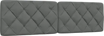 Obrázek produktu pro Polštář na čelo postele tmavě šedý 180 cm textil