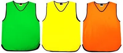 Produktbild von Trainingsleibchen Senior - grün gelb rot -