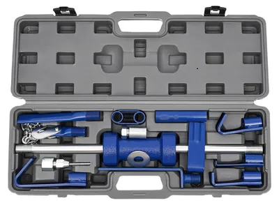 Produktbild von Karosserie Ausbeulsatz Auto - Gleithammer Dellenzieher Set - Mit Transportkoffer - Für Auto- und LKW-Karosserie - Für Werkstatt und Heimgebrauch