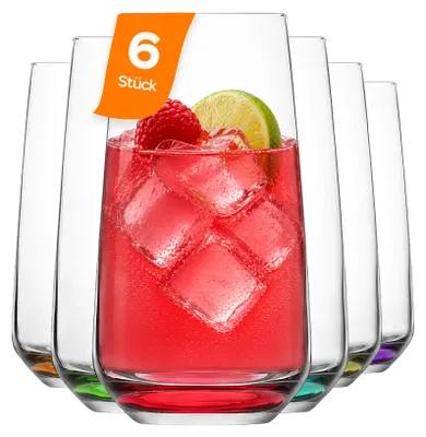 Produktbild von LAV Lal Rainbow Longdrinkgläser – 480 ml (16 1/4 oz), 6er Set
