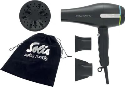 Produktbild von Solis 961.81, AC, Schwarz, Einfarbig, Hängeschlaufe, 2100 W, 219 mm