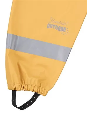Produktbild von Sterntaler Regenhose mit Trägern ungefüttert gelb 110
