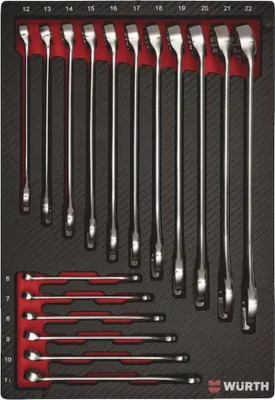 Produktbild von Würth Ringmaulschlüssel-Satz 4.4.1 17-teilig RGMAULSHSL-SA-17TLG ZEBRA 0965905401