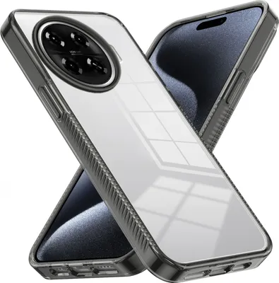 Produktbild von Hülle für Tecno Spark 20 Pro+ Rutschfest Kristallklare Stoßfeste TPU Bumper Handyhülle Schwarz