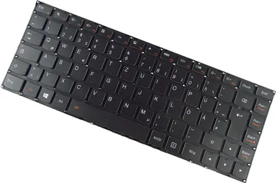 Produktbild von Original Laptop Tastatur Deutsch QWERTZ für Lenovo 25215060, AM138000400 Yoga 3 14 80KC mit Hintergrundbeleuchtung