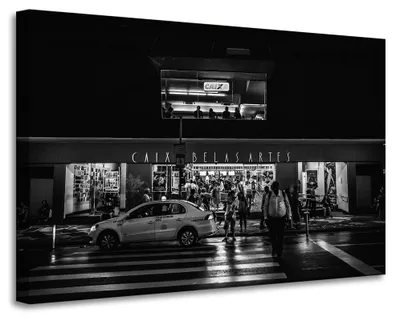 Produktbild von Leinwanddruck Architektur Taxistraße 90x60 cm