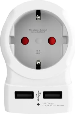 Produktbild von SKROSS Europe to USA USB Reiseadapter