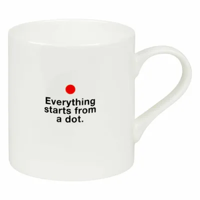 Obrázek produktu pro Könitz Hrnek Bauhaus - Vše začíná, šálek, hrnek na kávu, kostní porcelán, bílý, 400 ml, 11 2 004 2312