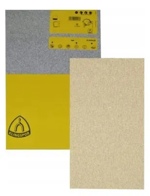 KLINGSPOR Schleifpapier nass P320 PS8A 100 Stück 70x125 mm
