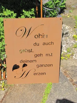 Produktbild von Edelrost Gedichttafel "Herz"