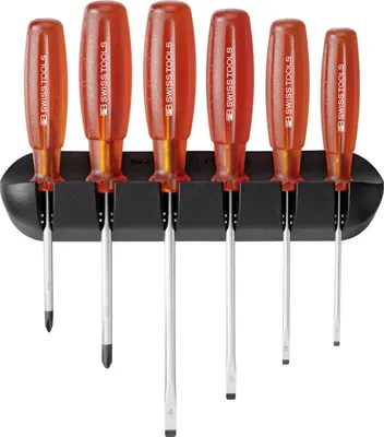 Immagine prodotto di Set di cacciaviti a taglio PH 6 pezzi con supporto a muro Multicraft PB Swiss Tools