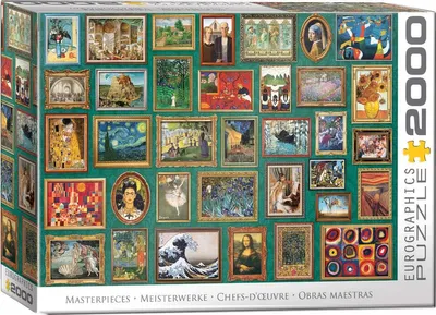 Immagine prodotto di Eurographics Puzzle Masterpieces, Meisterwerke der Kunst, 2000 Teile, 8220-6041