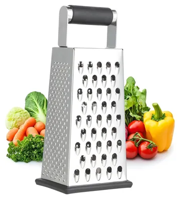 4-seitige Edelstahl-Reibe für Gemüse und Kartoffeln