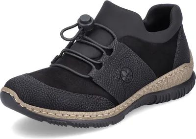 Produktbild von Rieker  Damenschuhe Halbschuhe Bequem Sneaker Schwarz Freizeit, Schuhgröße:41 EU