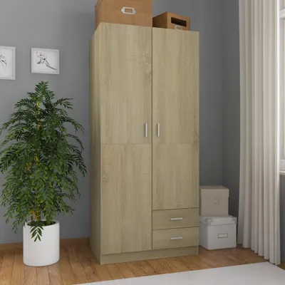 Obrázek produktu pro vidaXL Šatní skříň Sonoma Dub 80x52x180 cm výrobek ze dřeva