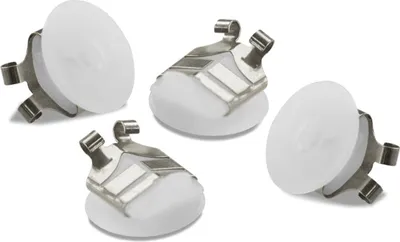 Produktbild von LOX Sicherheitssystem, für OHRSTECKER, anti-allergisch, versilbert, 2 Paar