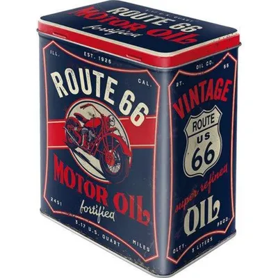 Zdjęcie produktu dla Metalowa Puszka L Route 66 Motor Oil