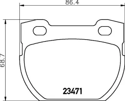 Produktbild von HELLA Bremsbeläge Satz Hinten Bremsklötze für LAND ROVER Defender SUV (L316) 8DB 355 019-231