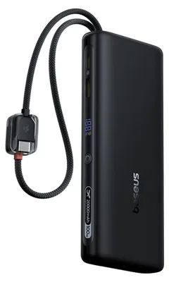 Immagine prodotto di Power bank Baseus EnerFill FC41 da 20.000 mAh, 100W, con display digitale, cavo USB-C incluso, Nero