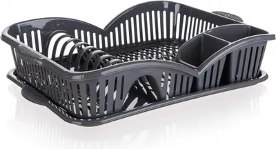 Zdjęcie produktu dla BANQUET Plastikowy ociekacz do naczyń myKITCHEN 45 x 31 x 8 cm, antracytowy