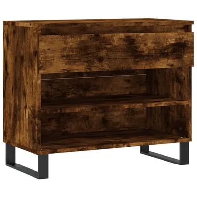 Immagine prodotto di vidaXL Portascarpe in rovere affumicato 70x36x60 cm Materiale a base di legno