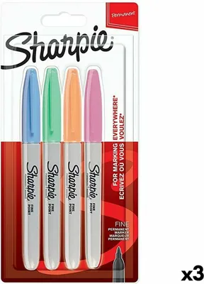 Obrázek produktu pro Sada fixů Sharpie 4 ks barevné (3 ks)