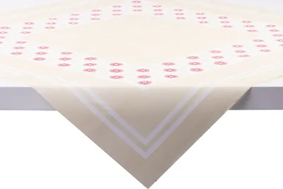 Produktbild von Sovie HOME Tischdecke Missy in Beige-Bordeaux aus Linclass® Airlaid 80 x 80 cm, 1 Stück - Floral