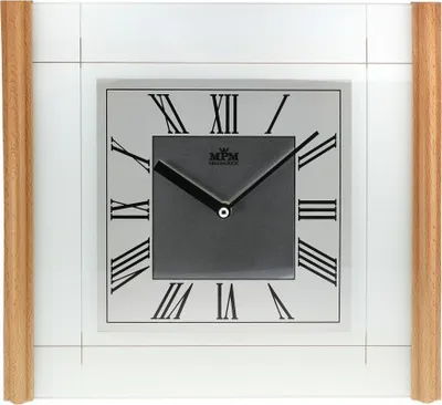 Obrázok produktu pre Nástenné hodiny MPM, 2715.53 - svetlé drevo, 33cm