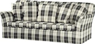 Produktbild von Dekoria Bezug für Tomelilla 3-Sitzer Sofa nicht ausklappbar, schwarz- weiss, Sofahusse, Tomelilla 3-Sitzer