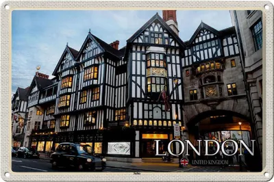 Produktbild von Blechschild Städte Soho London United Kingdom 30x20cm