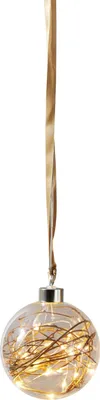 Image de Boule de verre Star Trading « Glow », 15 LED blanc chaud, env. 10 x 11 cm,