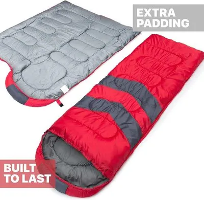 Produktbild von Famanu Schlafsack für Erwachsene & Kinder mit Kompressionssack – Ultraleichte 3-4 Jahreszeiten Schlafsäcke für Outdoor, wasserdicht, leicht, klein,