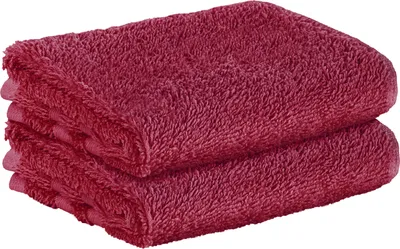 Produktbild von StickandShine 2er SET Premium Frottee Gästehandtuch 30x50 cm in bordeaux  in 500g/m² aus 100% Baumwolle
