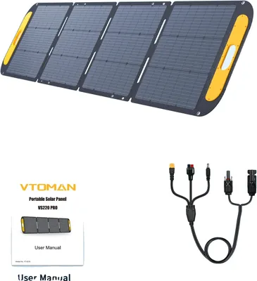 Obrázok produktu pre Prenosný solárny panel, výkon 220 W, prevádzkové napätie 48 V, VS220 PRO