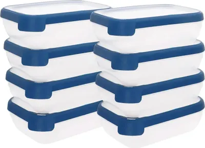 Productafbeelding van Plastic lunchbox, 1,2 liter, voor het n van eten, ideaal voor lunch