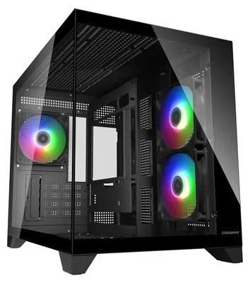 Produktbild von COUGAR Gehäuse Mini-Tower, FV150 ARGB, Schwarz, Mini Tower, PC, Schwarz, micro ATX, Mini-ITX, Gaming, Multi