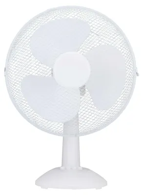 Image de Ventilateur de table, 3 vitesses, pivotant, inclinable, grille de protection métallique, ventilateur à 3 pales, silencieux, 51,13 dB(A)