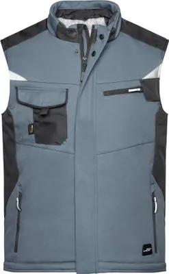 Produktbild von Craftsmen Softshell Vest - STRONG - carbon/black, Gr. 3XL