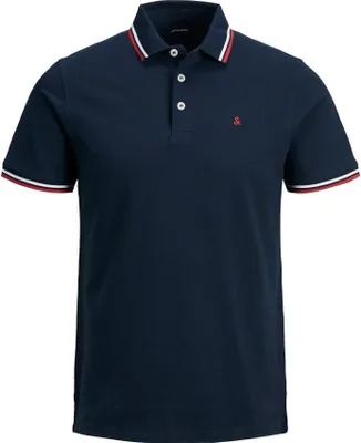 Obrázek produktu pro Pánské polo triko JJEPAULOS Slim Fit 12136668 Navy Blazer, XL