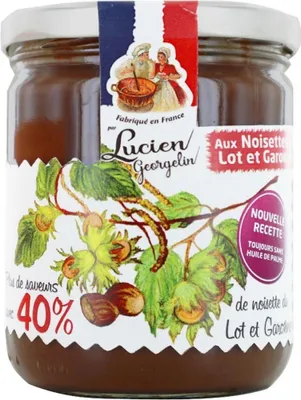 Produktbild von Lucien Georgelin Haselnussaufstrich – 40% Nuss, cremiger Genuss aus Frankreich, 400 g