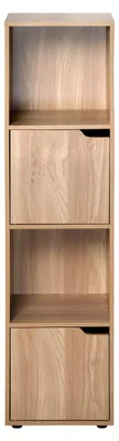 Immagine prodotto di Calicosy - Scaffale a 4 scomparti decorazione legno 2 ante - Modu