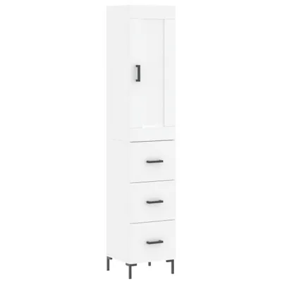 Immagine prodotto di Credenza Bianca 34,5x34x180 cm in Legno Multistrato