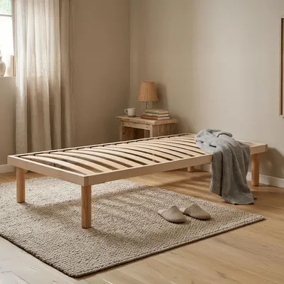 Produktbild von Einzelbettbasis Mariachiara, Orthopädische Unterlage mit Holzlatten, 100% Italy, Cm 80x190h 31