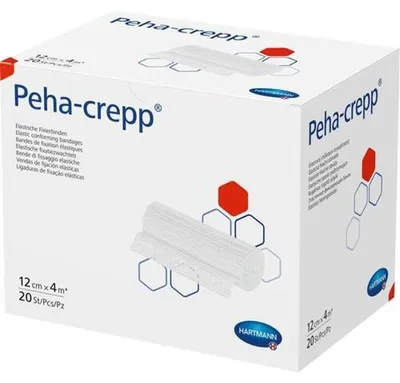 Productafbeelding van Hartmann Peha-crepp® superelastische fixeer verband, 20 stuks, 4 m x 12 cm