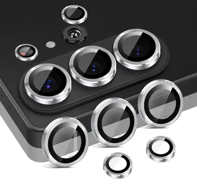Produktbild von Kamera Linsenschutz Glas Set für Samsung Galaxy S26 Ultra Schutzglas Camera Linse Panzerfolie 9H Silber