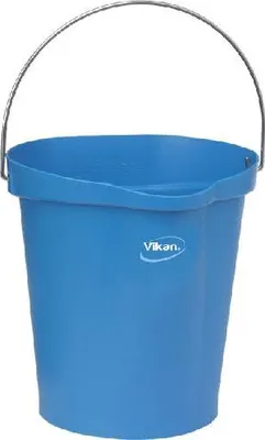 Image de [VIKAN56863] Seau hygiénique Vikan avec bec verseur - 12 litres (bleu)